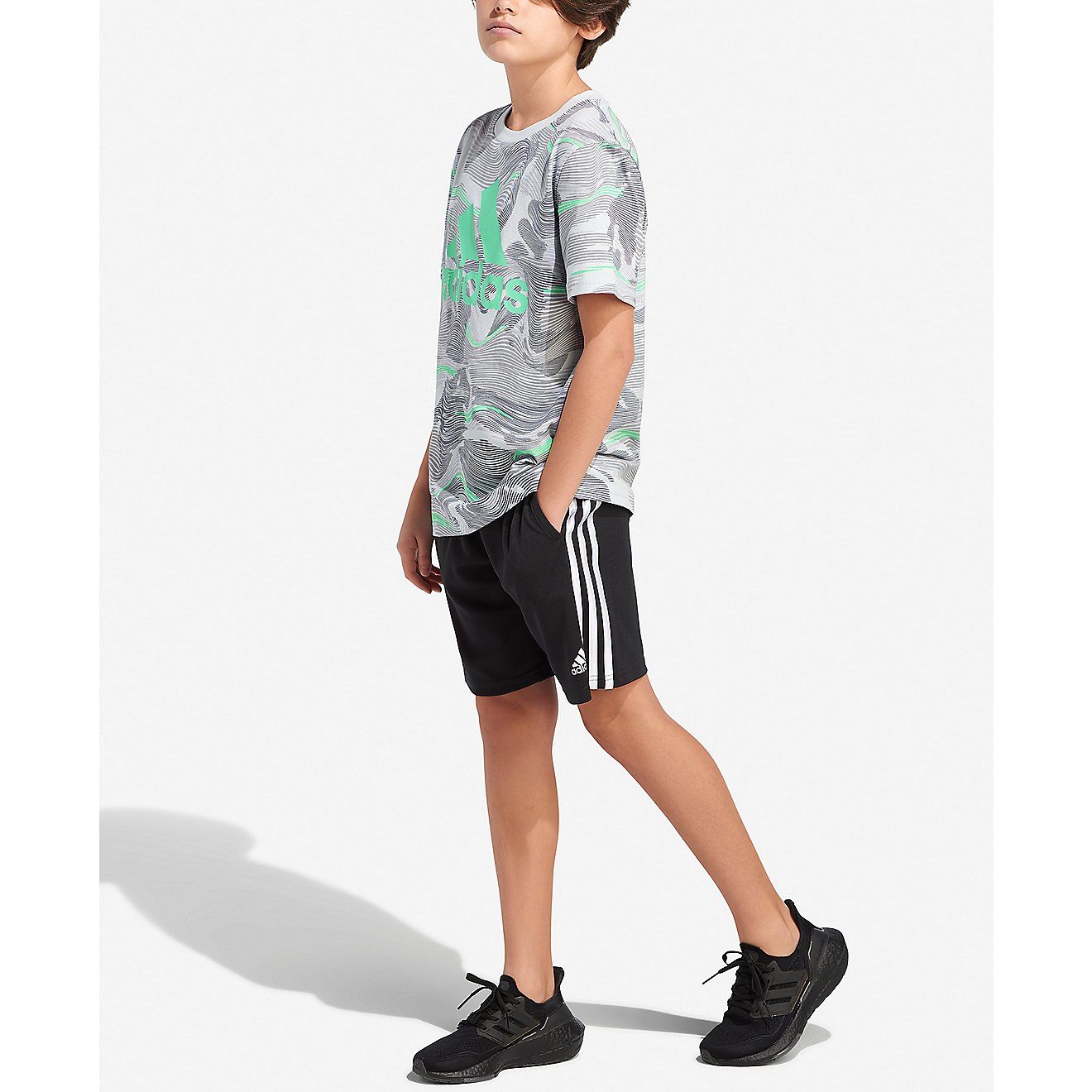 adidas Boys' Allover Print T-Shirt                                                                                               - view number 3