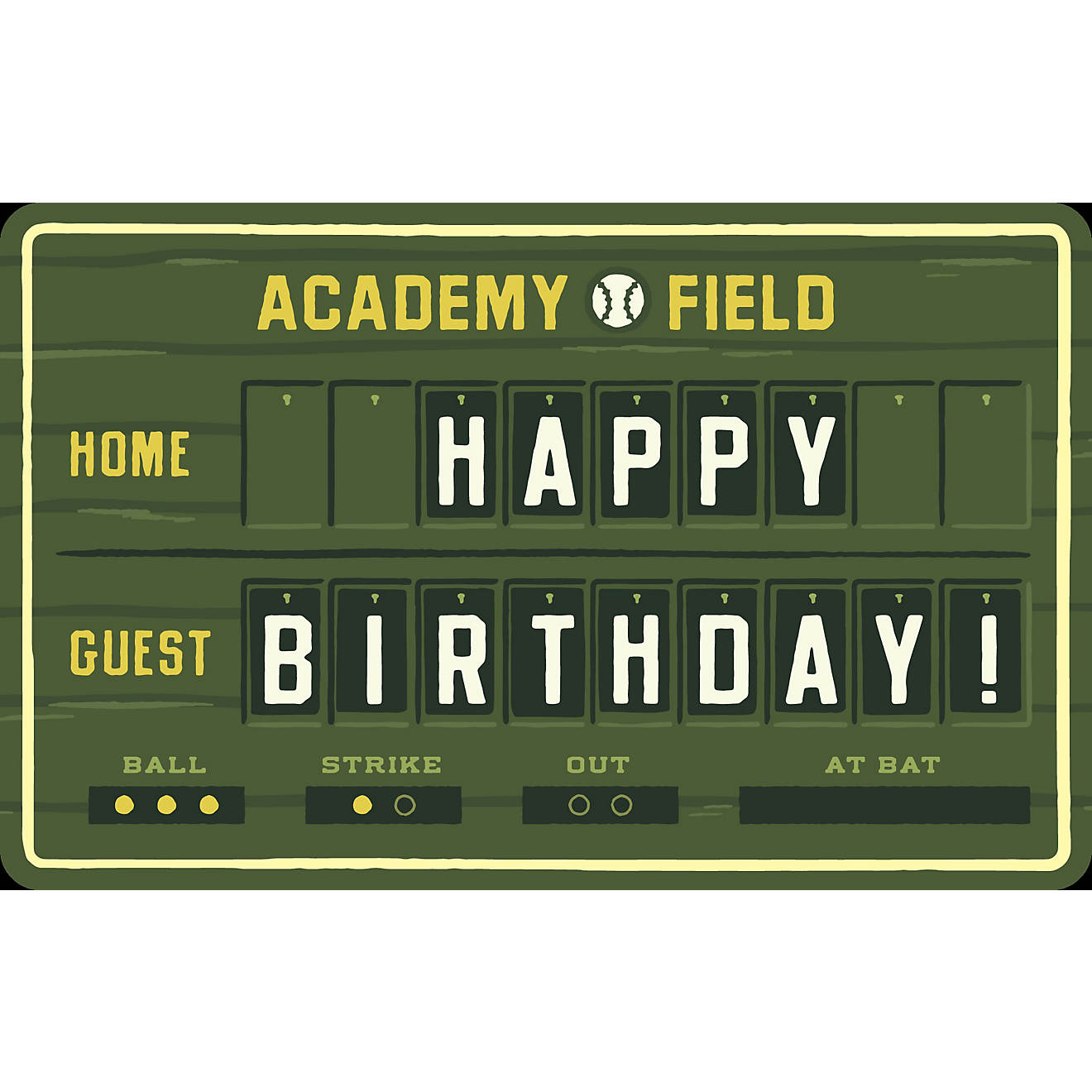 eGift Card - Academy Happy Birthday Scoreboard                                                                                   image