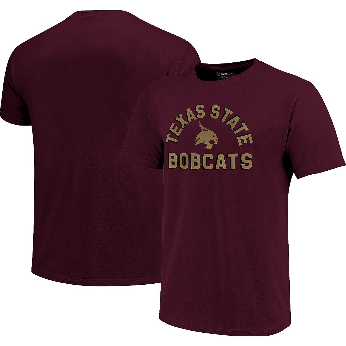 Image One Men's Texas State University Retro Stack Short Sleeve T-shirt                                                          - view number 3