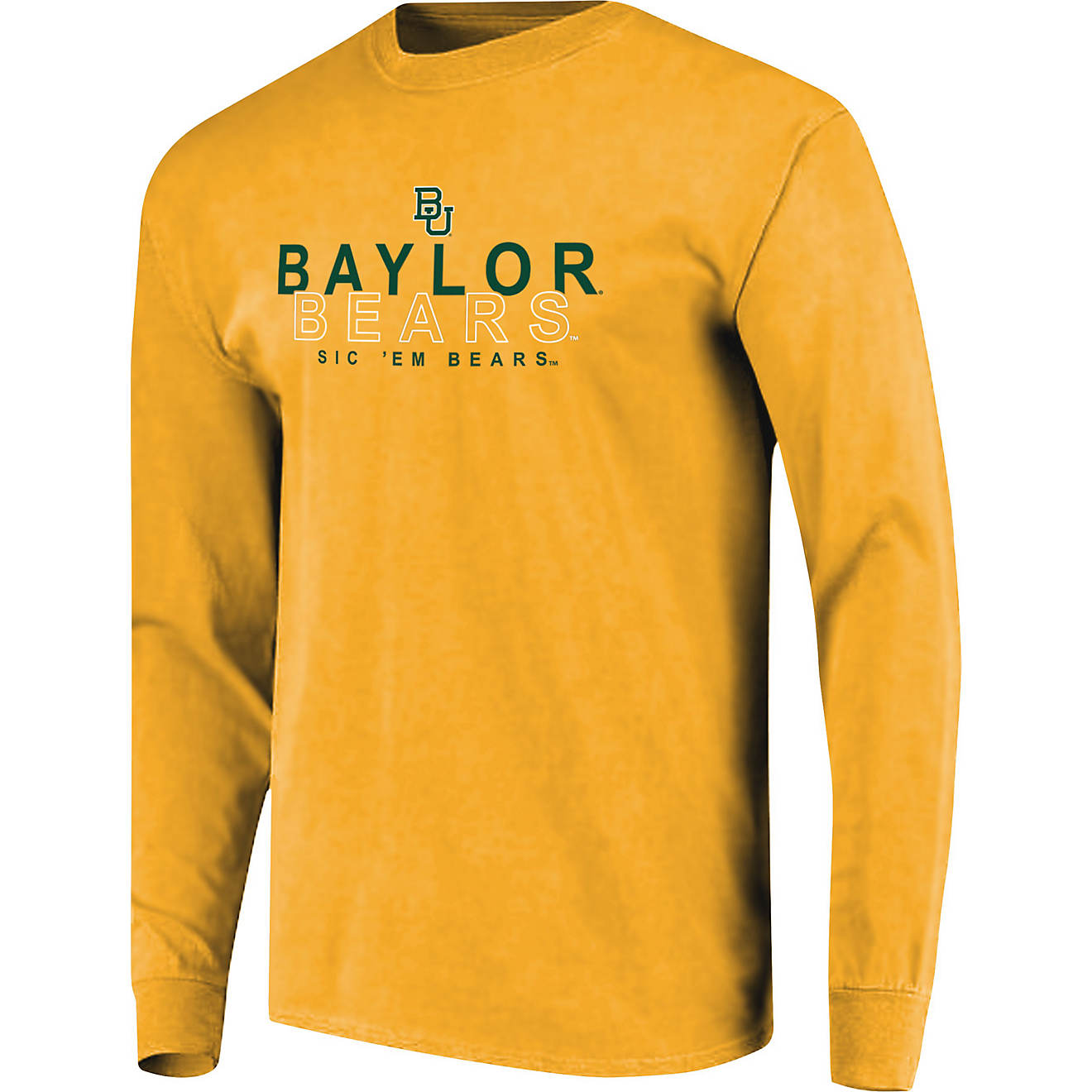 Image One Men's Baylor University Overtype Logo Long Sleeve T-shirt                                                              - view number 1