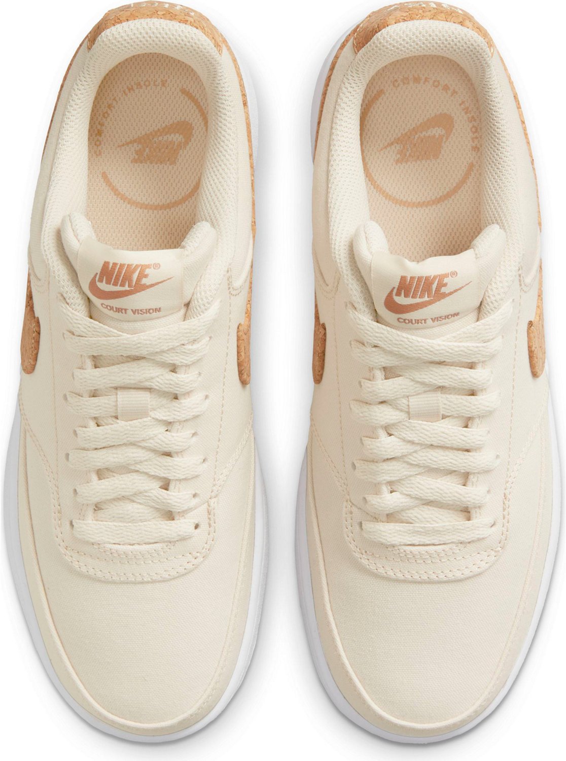 Nike Women's Court Vision Canvas Low Basketball Shoes | Academy