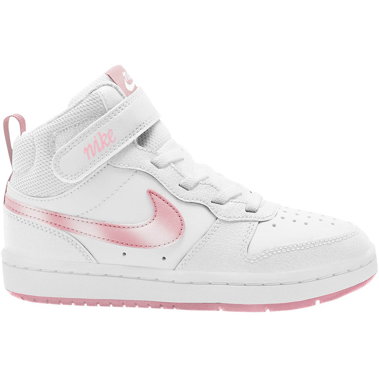 Nike Girls'  Pre-School  Court Borough Mid RG Basketball Shoes                                                                   - view number 1