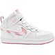 Nike Girls'  Pre-School  Court Borough Mid RG Basketball Shoes                                                                   - view number 1 image