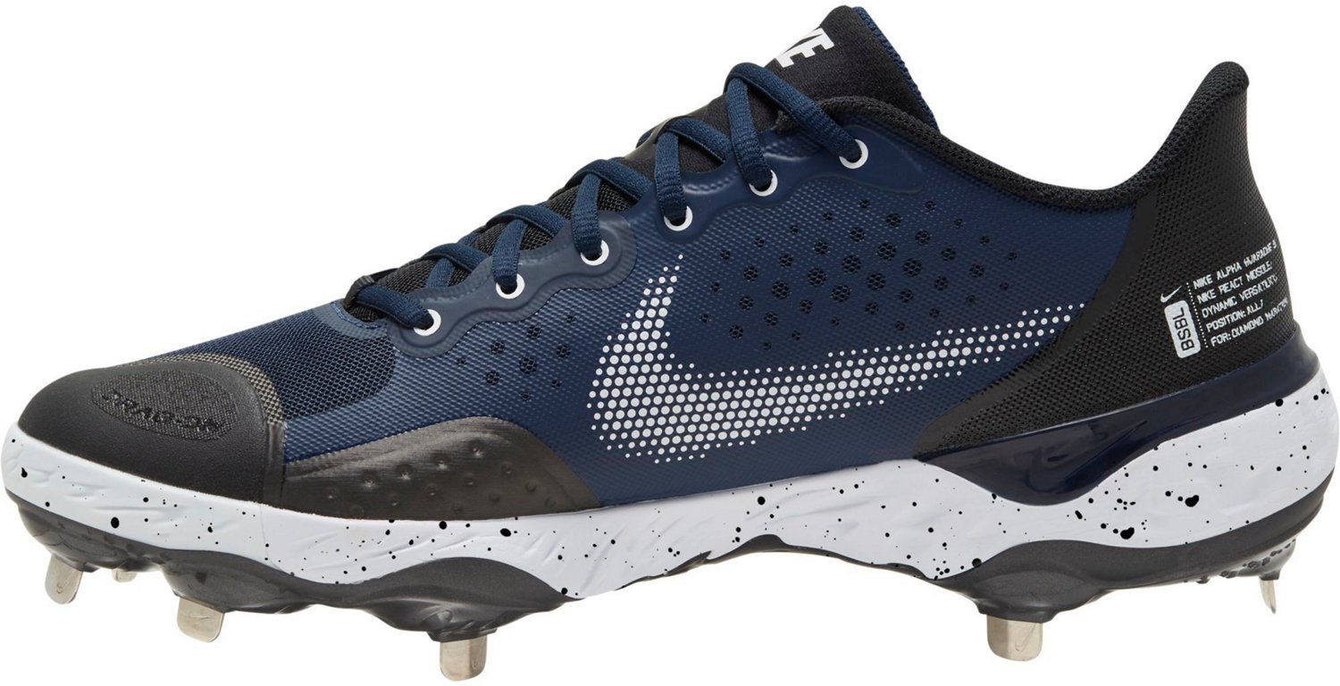 Nike Men's Alpha Hurrache Elite 3 Low Baseball Cleats Academy