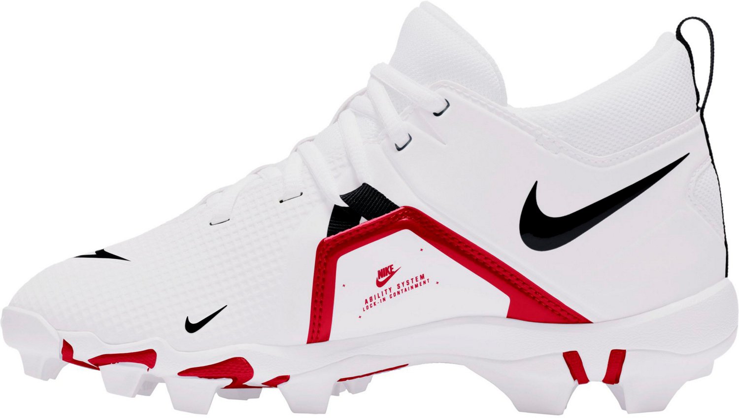 maroon and white nike football cleats