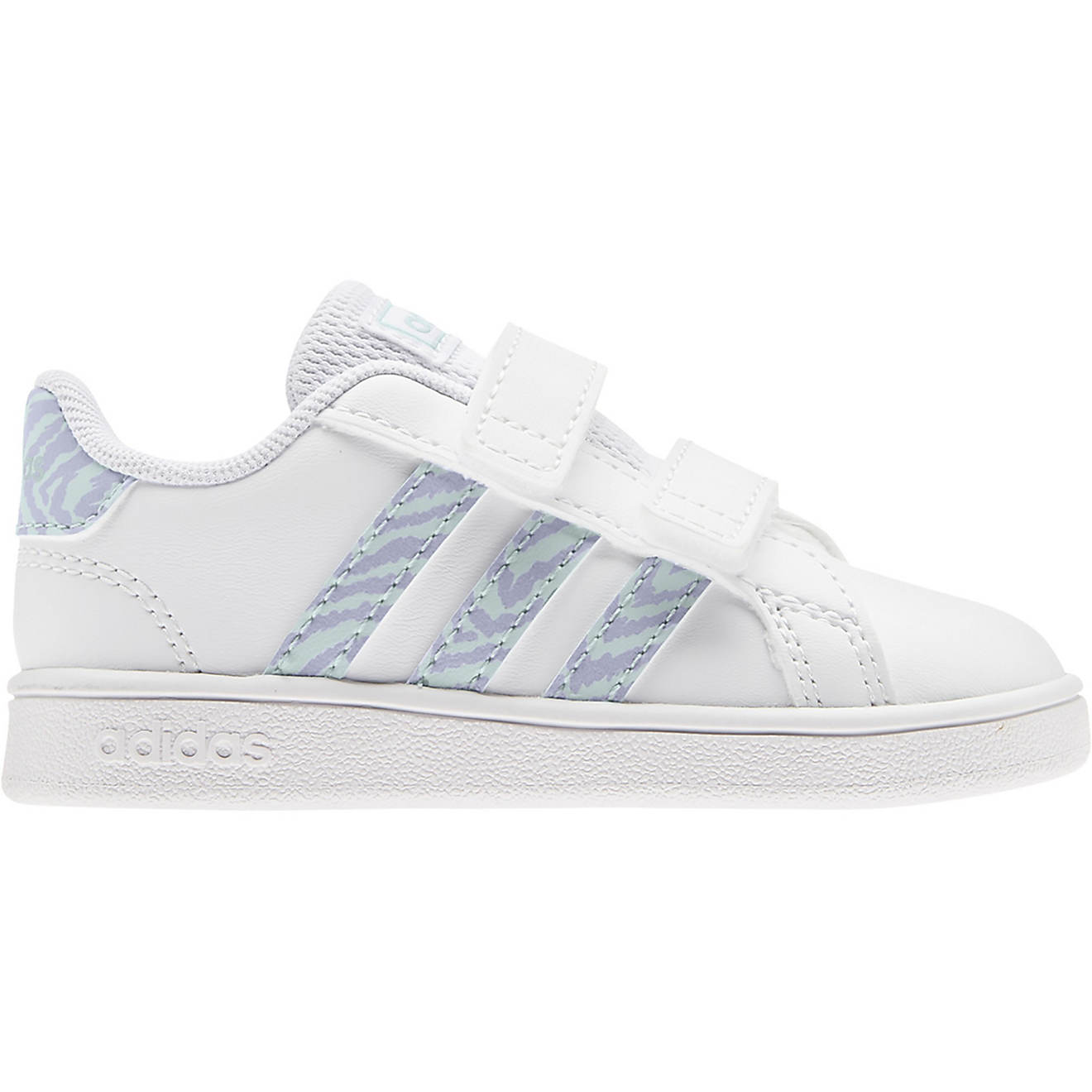 adidas Toddler Girls' Grand Court Zebra Tennis Shoes                                                                             - view number 1