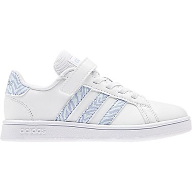 adidas Girls' Grand Court Zebra Tennis Shoes
