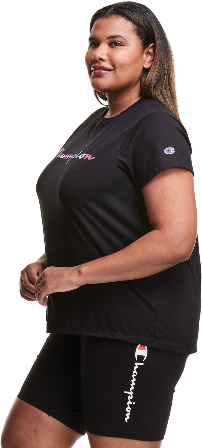 Champion Women's Plus Size Classic Short Sleeve Tshirt Academy