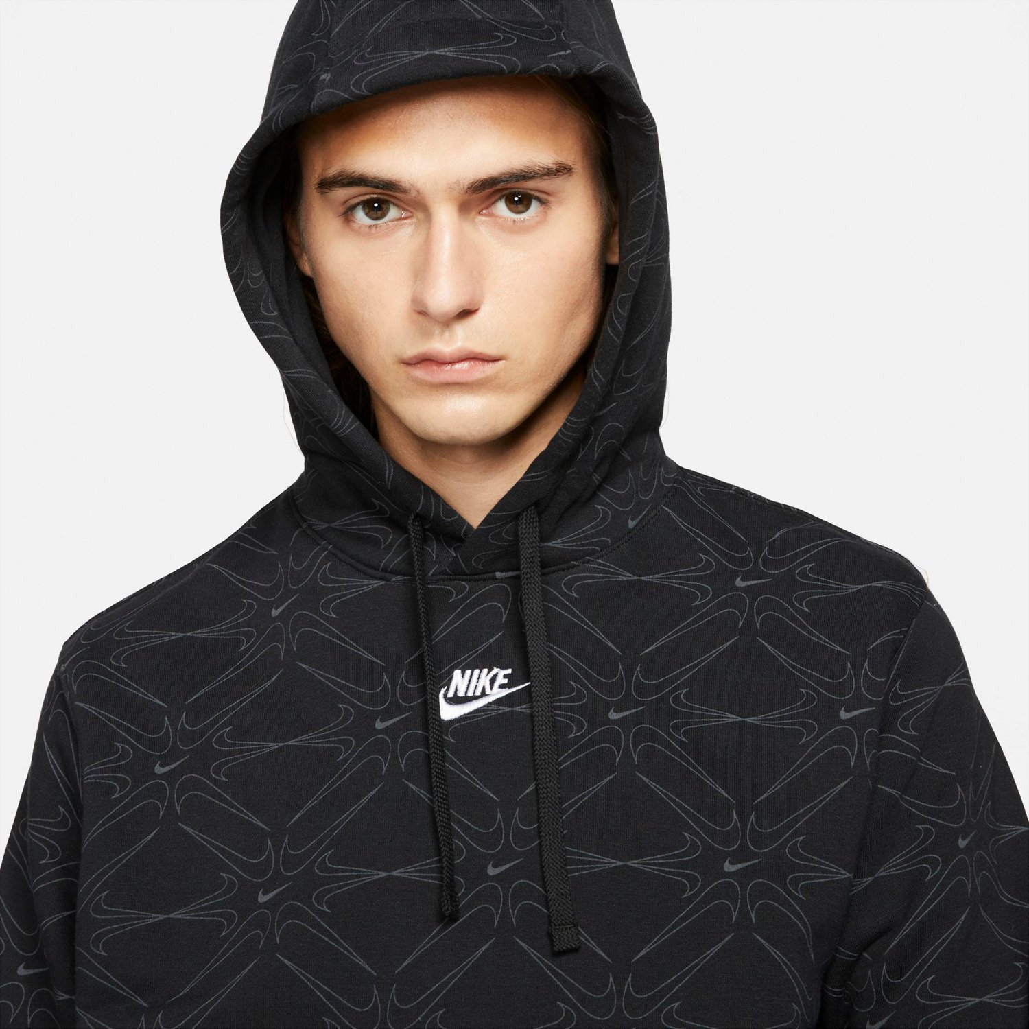 Nike Men's Sportswear Club Fleece AOP BB Pullover Hoodie | Academy