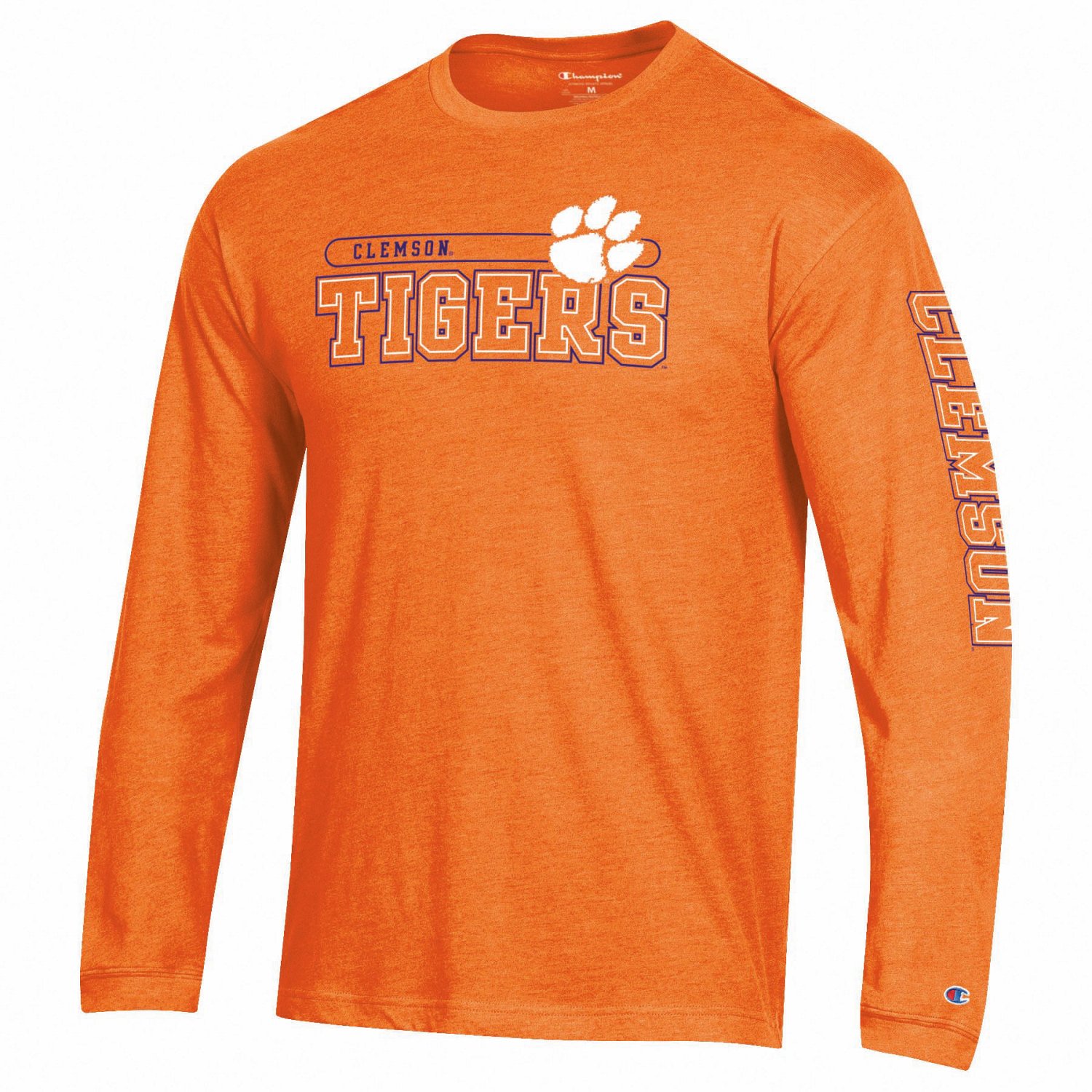 Champion Men's Clemson University Mascot Long Sleeve T-shirt | Academy