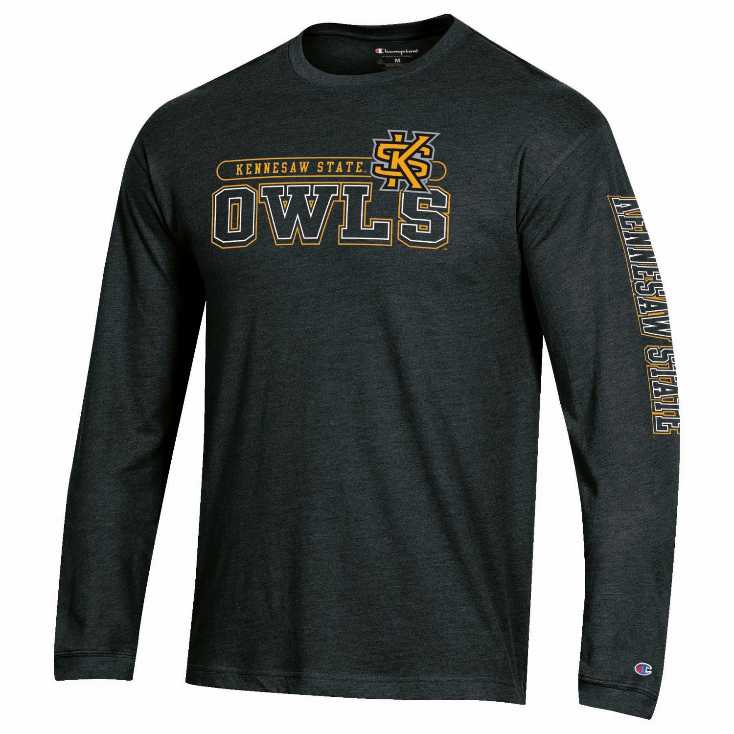 Champion Men's Kennesaw State University Mascot Long Sleeve Tshirt