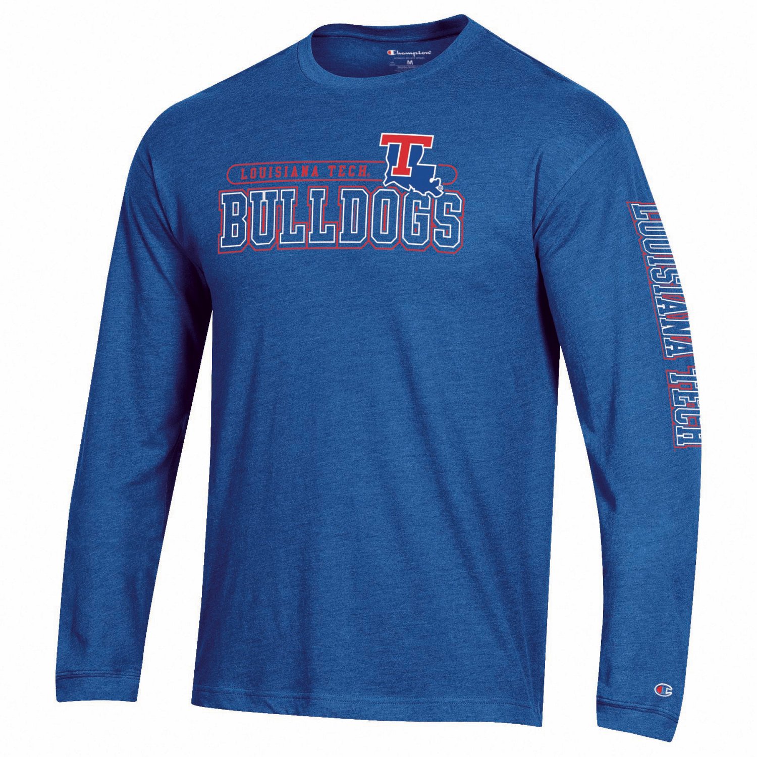 Champion Men's Louisiana Tech University Mascot Long Sleeve T-shirt ...