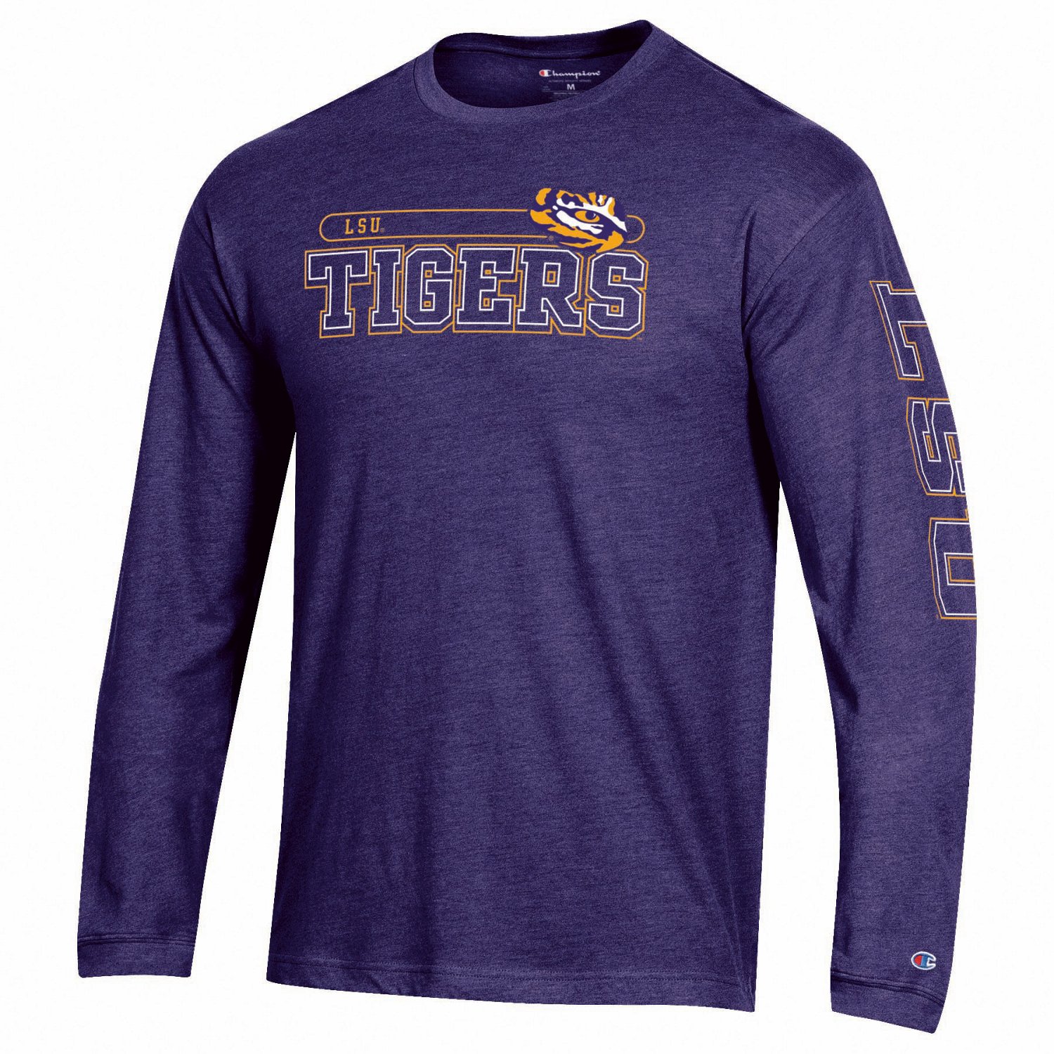 Champion Men's Louisiana State University Mascot Long Sleeve T-shirt ...