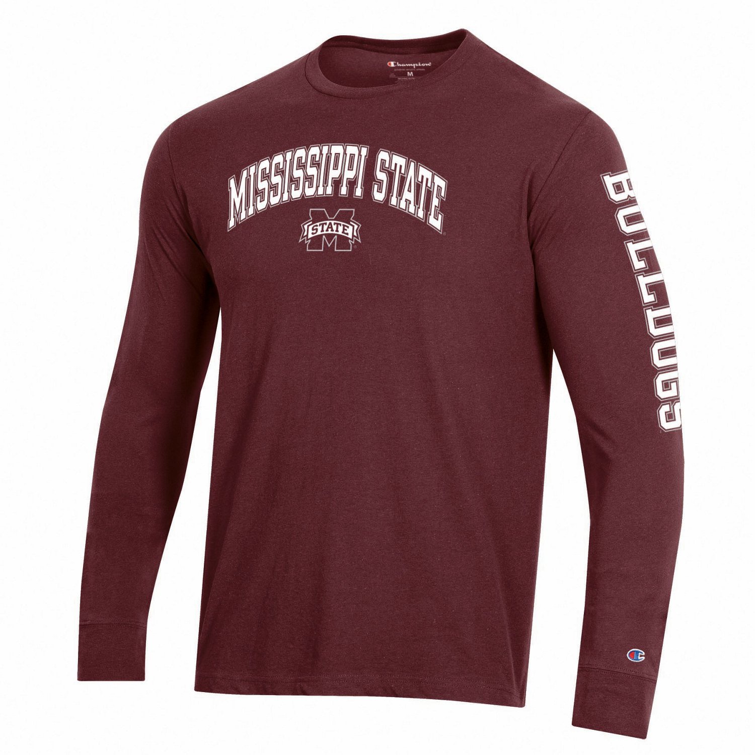 Champion Men's Mississippi State University Team Arch Long Sleeve T ...