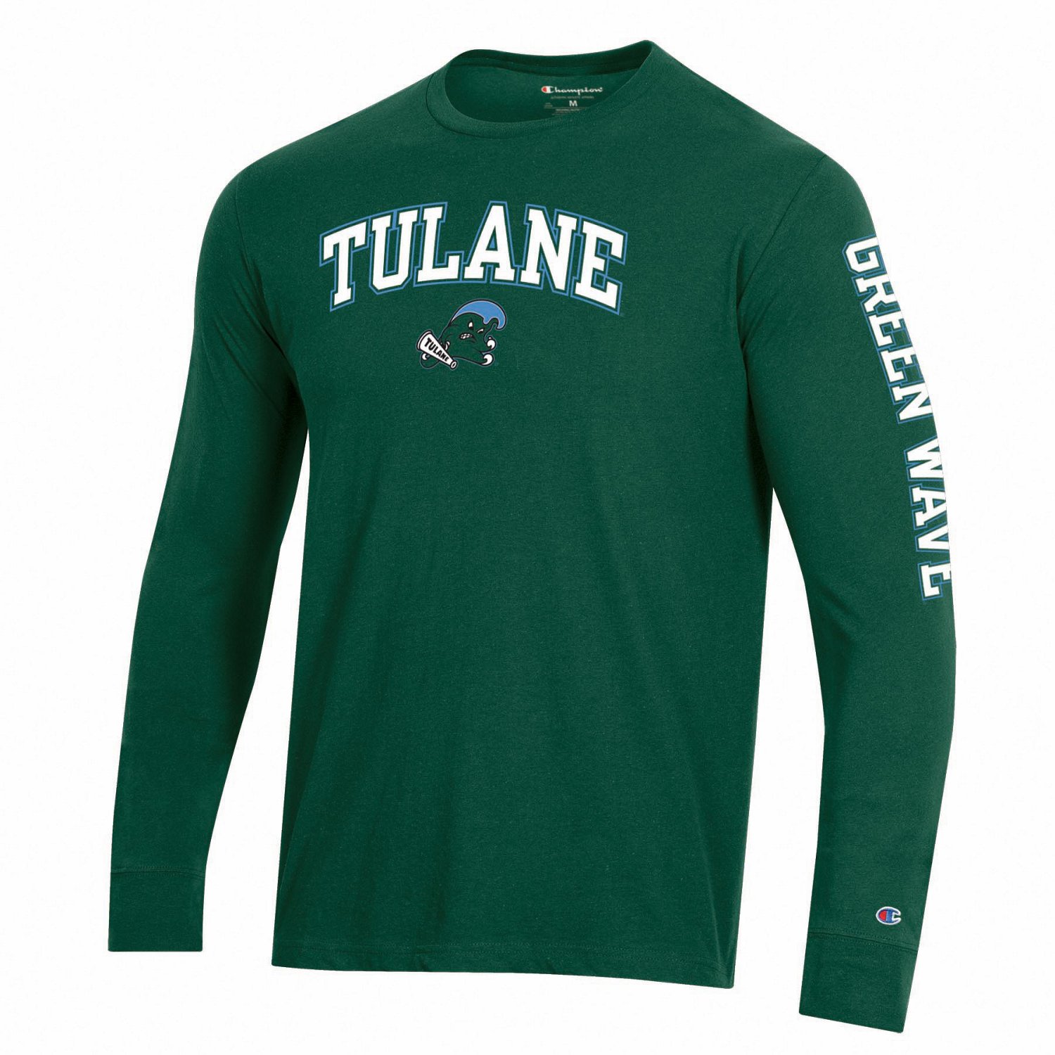 Champion Men's Tulane University Team Arch Long Sleeve T-shirt | Academy
