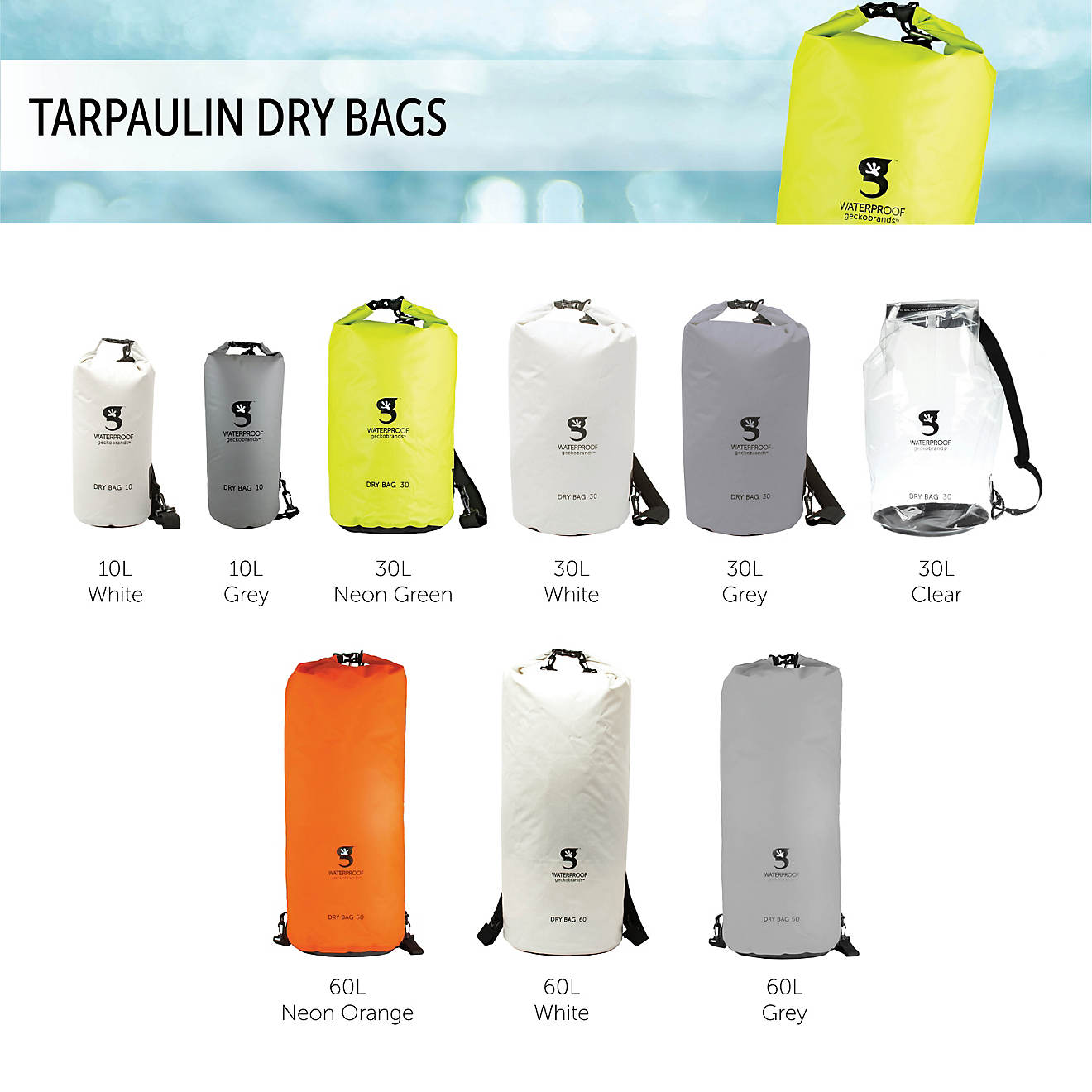 geckobrands 30L Tarpaulin Dry Bag                                                                                                - view number 1