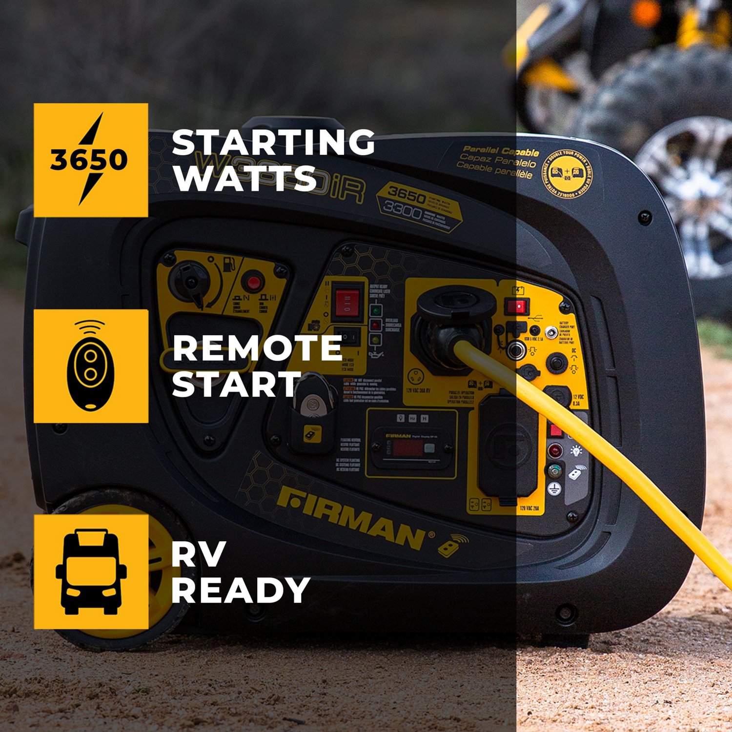 Firman 3650W Remote Start Inverter Generator Academy