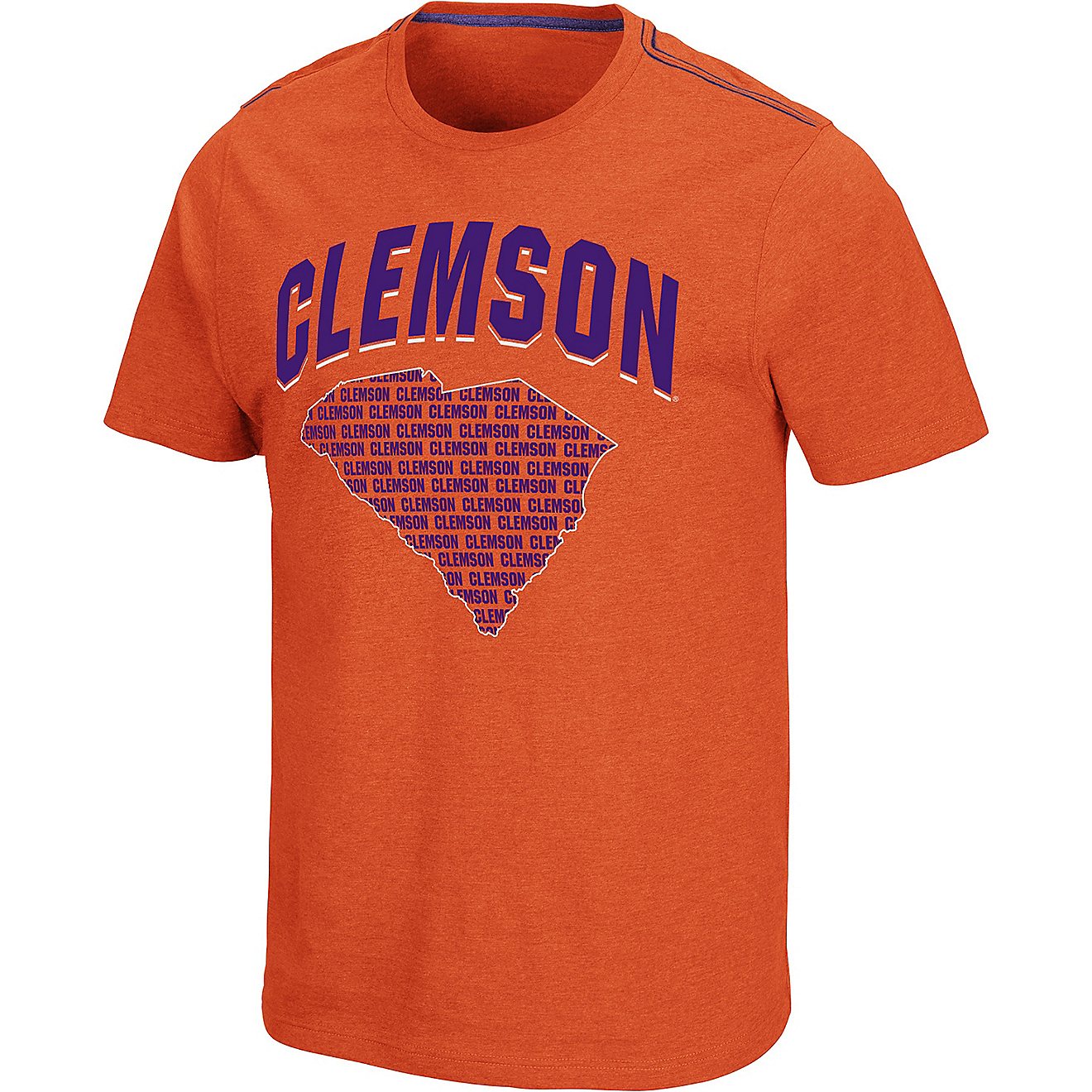 Colosseum Athletics Men's Clemson University Back to the Future Short Sleeve T-shirt                                             - view number 1