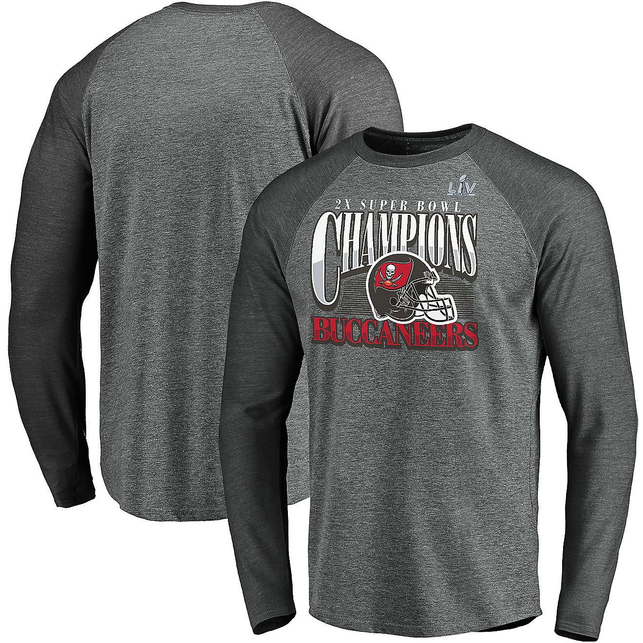Fanatics Men's Tampa Bay Buccaneers Super Bowl LV Champs Nickel Long Sleeve T-shirt                                              - view number 1