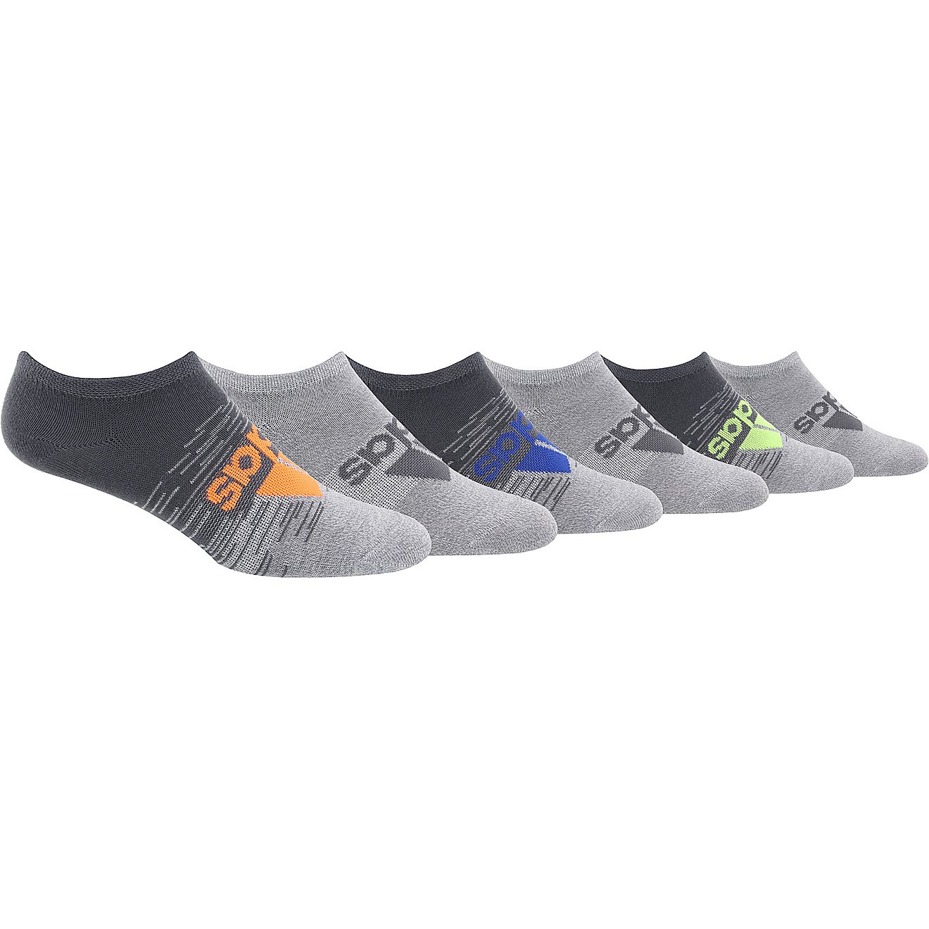 adidas Youth Superlite Badge of Sport No Show Socks 6 Pack                                                                       - view number 1