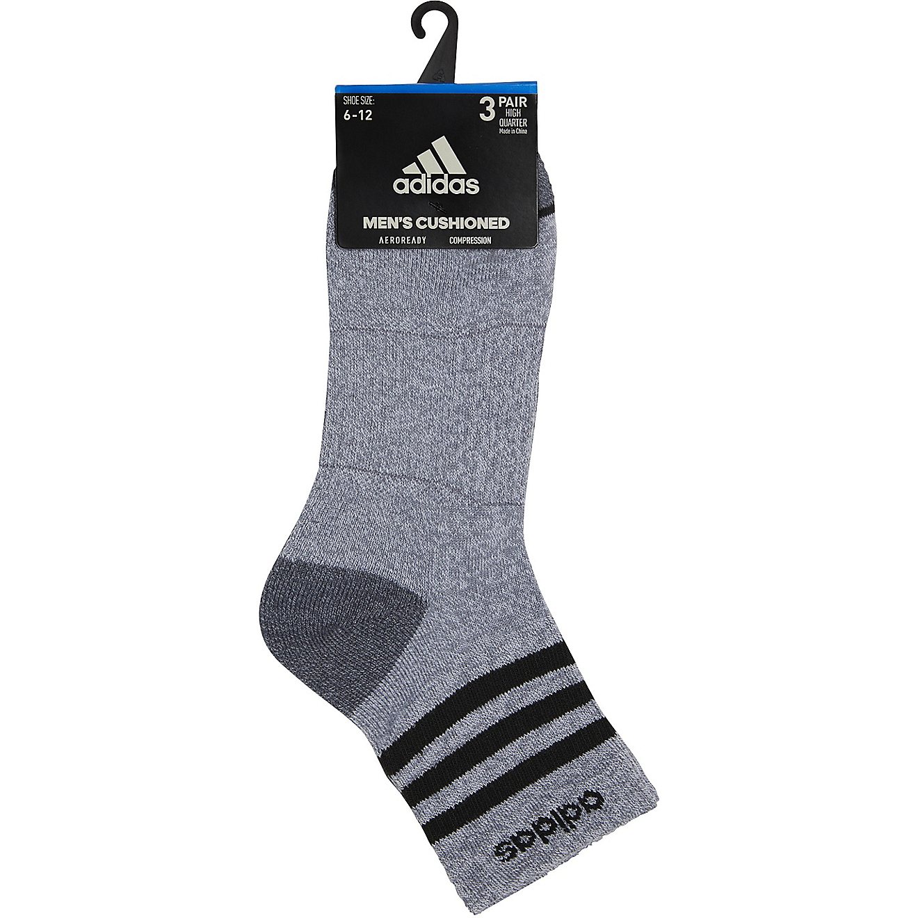 adidas 3-Stripe High-Quarter Socks 3 Pack                                                                                        - view number 7
