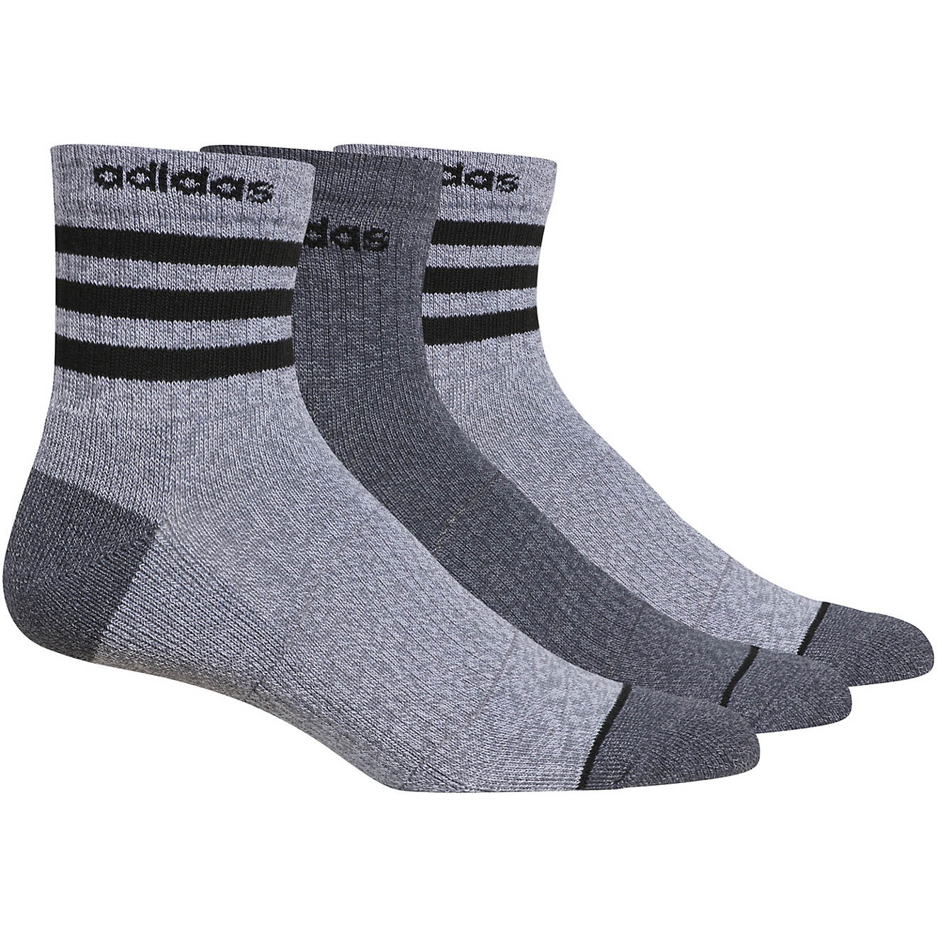 adidas 3-Stripe High-Quarter Socks 3 Pack                                                                                        - view number 1