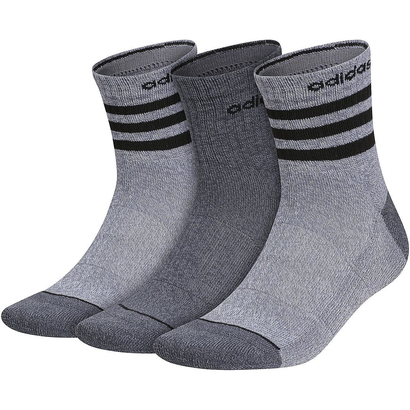 adidas 3-Stripe High-Quarter Socks 3 Pack                                                                                        - view number 3