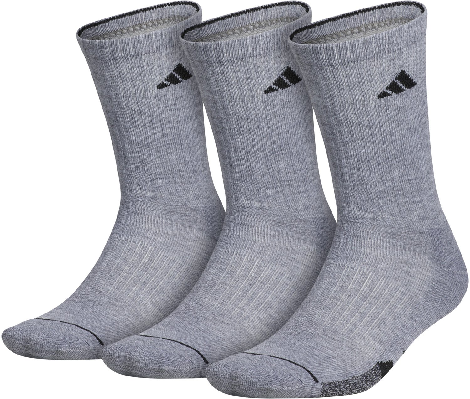 adidas Men's Cushioned II Crew Socks 3 Pack Academy