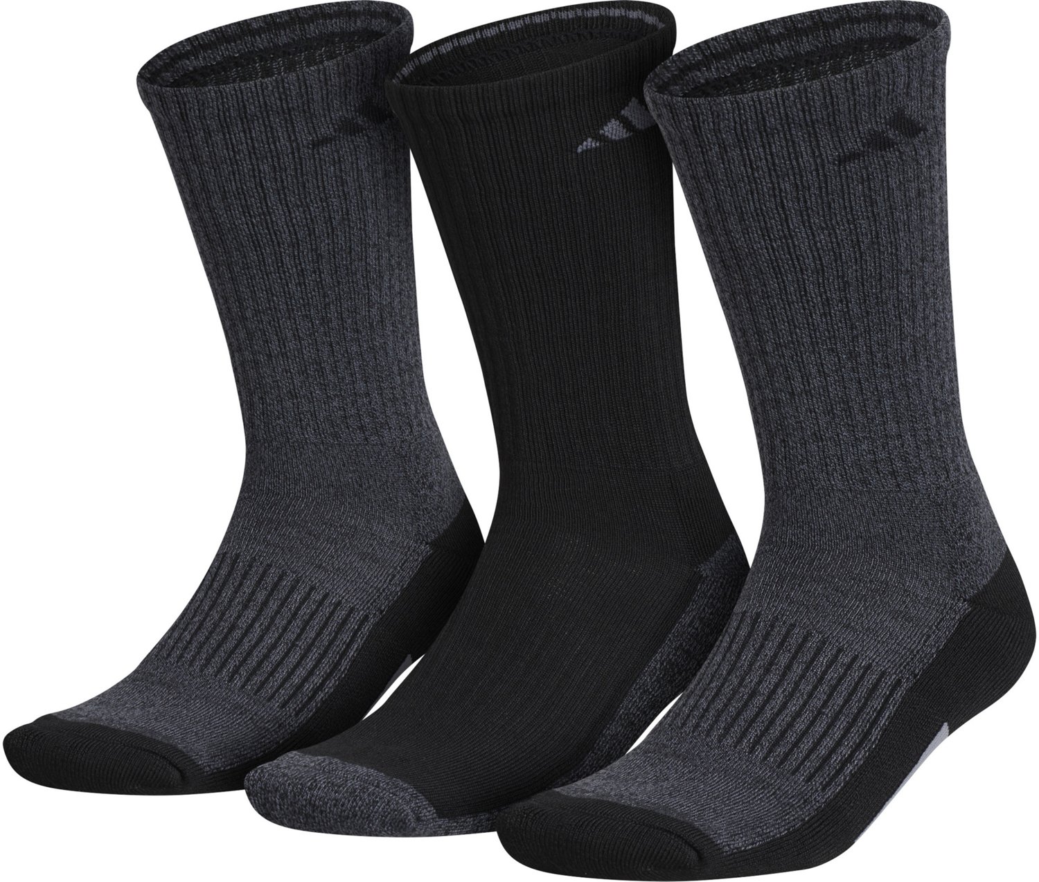 adidas Men’s Cushioned Climalite X Crew Socks 3 Pack Academy