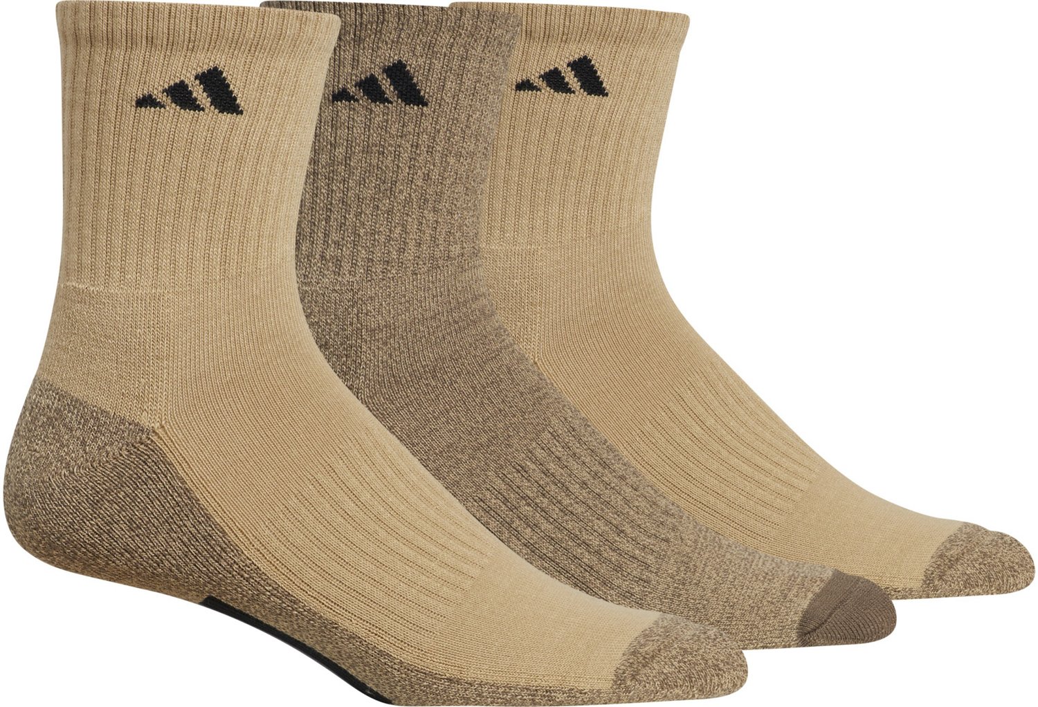 adidas Men’s Cushioned Climalite X MidCrew Socks 3 Pack Academy