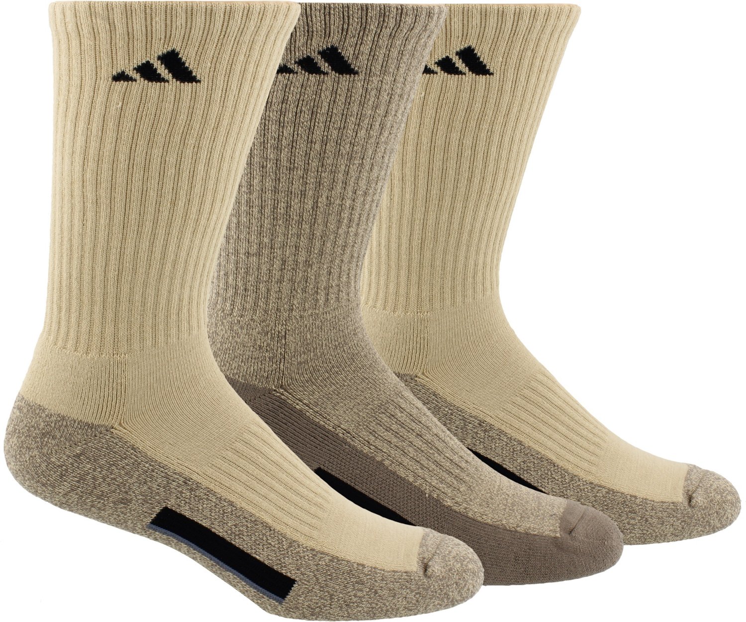 adidas Men’s Cushioned Climalite X Crew Socks 3 Pack Academy