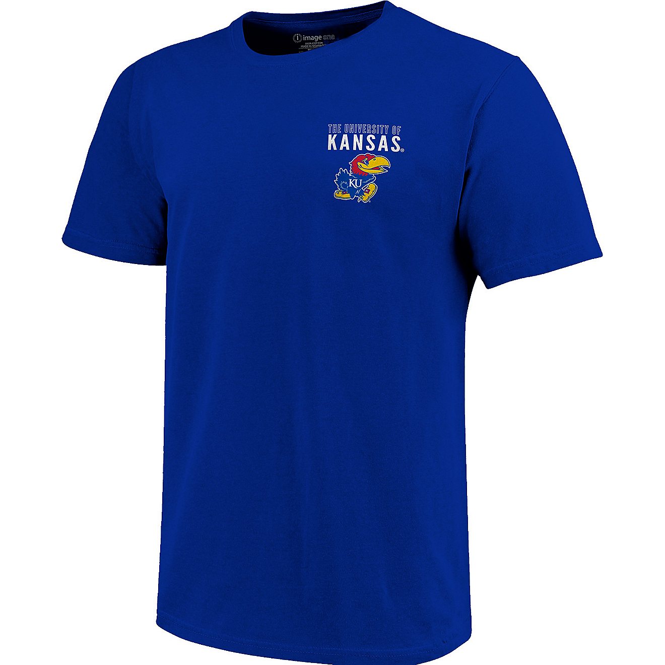 Image One Men's University of Kansas Fight Song State Overlay T-shirt                                                            - view number 2