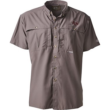 Drake Men's Texas A&M University Flyweight Wingshooter Short Sleeve Shirt