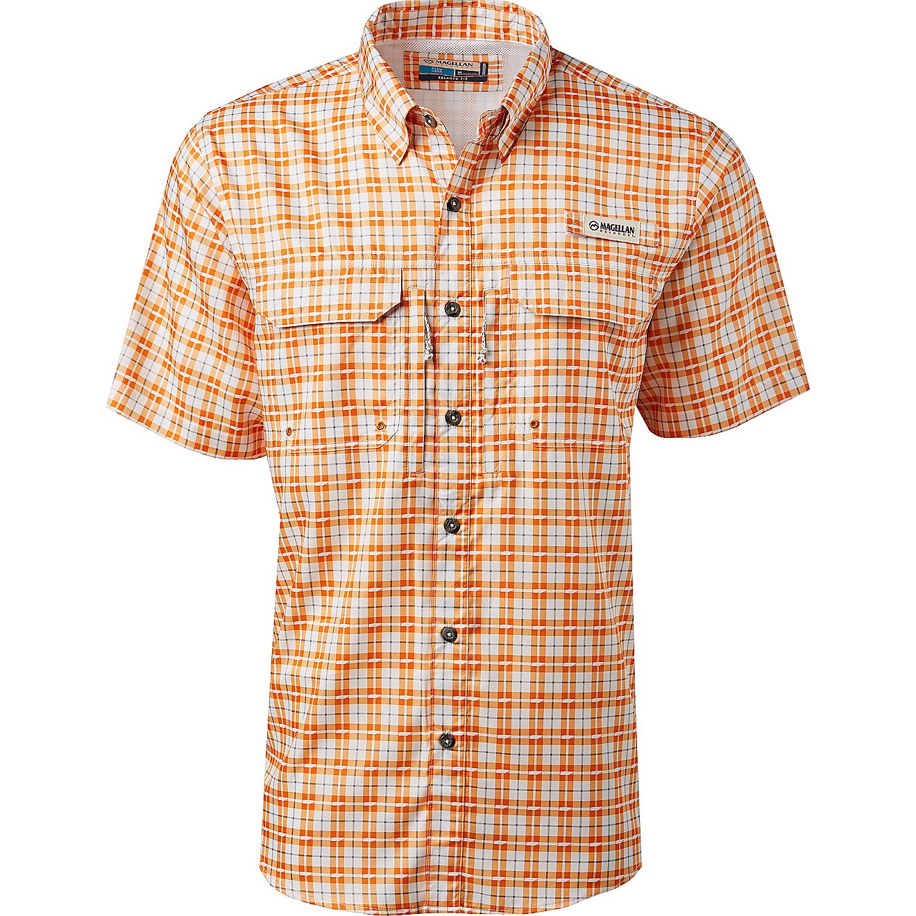 Magellan Outdoors Men's Local State Plaid Tennessee Short Sleeve Shirt                                                           - view number 1