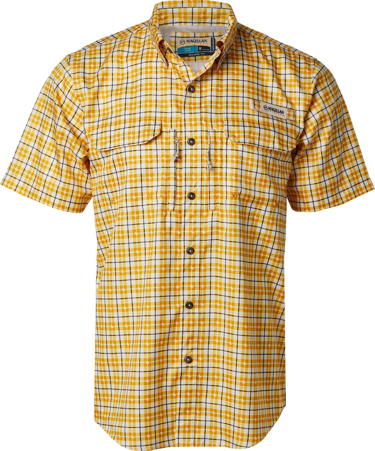 Magellan Outdoors Men's Local State Plaid Missouri Short Sleeve Shirt