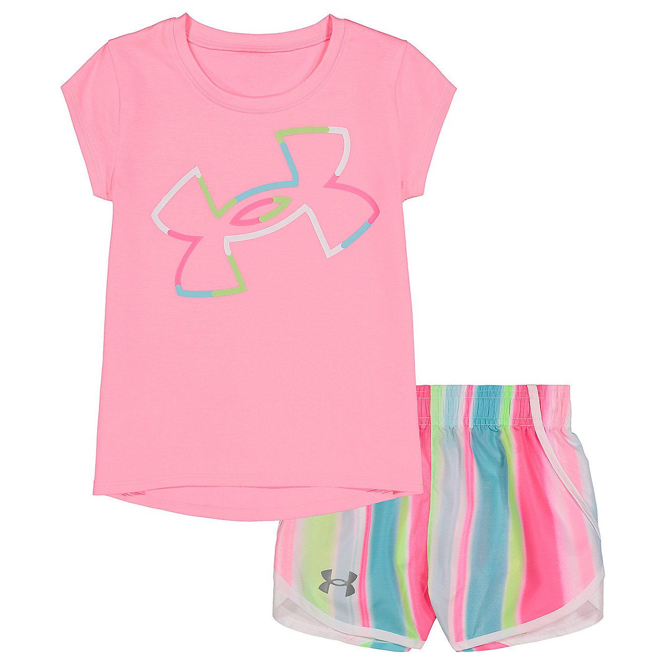 Under Armour Girls’ Chroma Logo 2-Piece T-shirt and Shorts Set                                                                 - view number 1