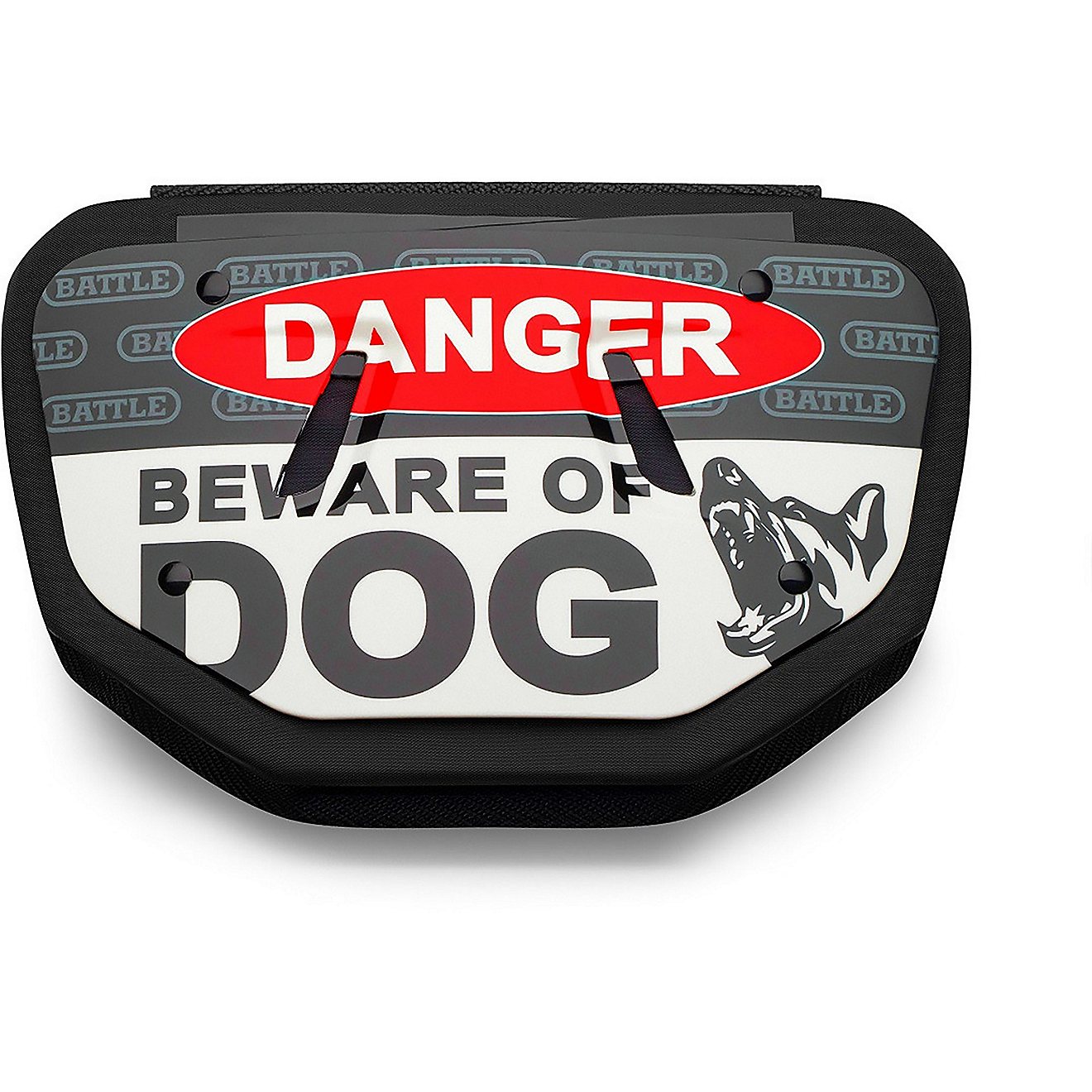 Battle Youth FB Beware of Dog Back Plate                                                                                         - view number 1