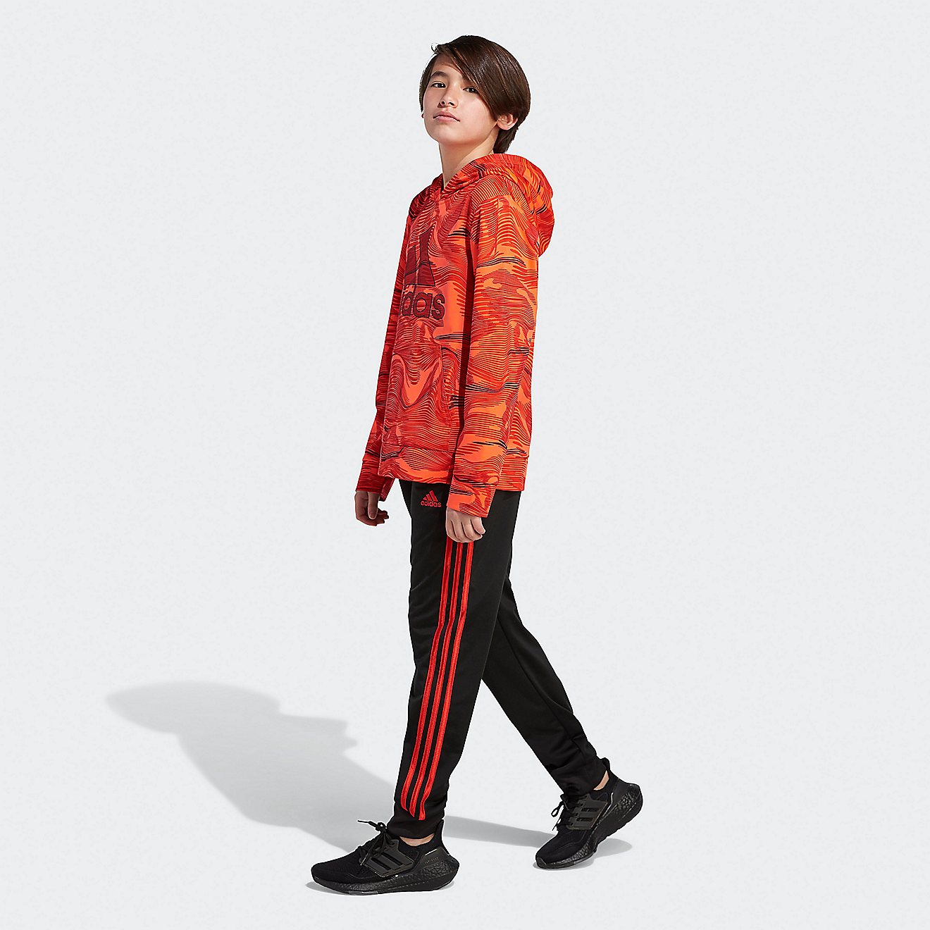 adidas Boys' Allover Print Pullover Hoodie                                                                                       - view number 3