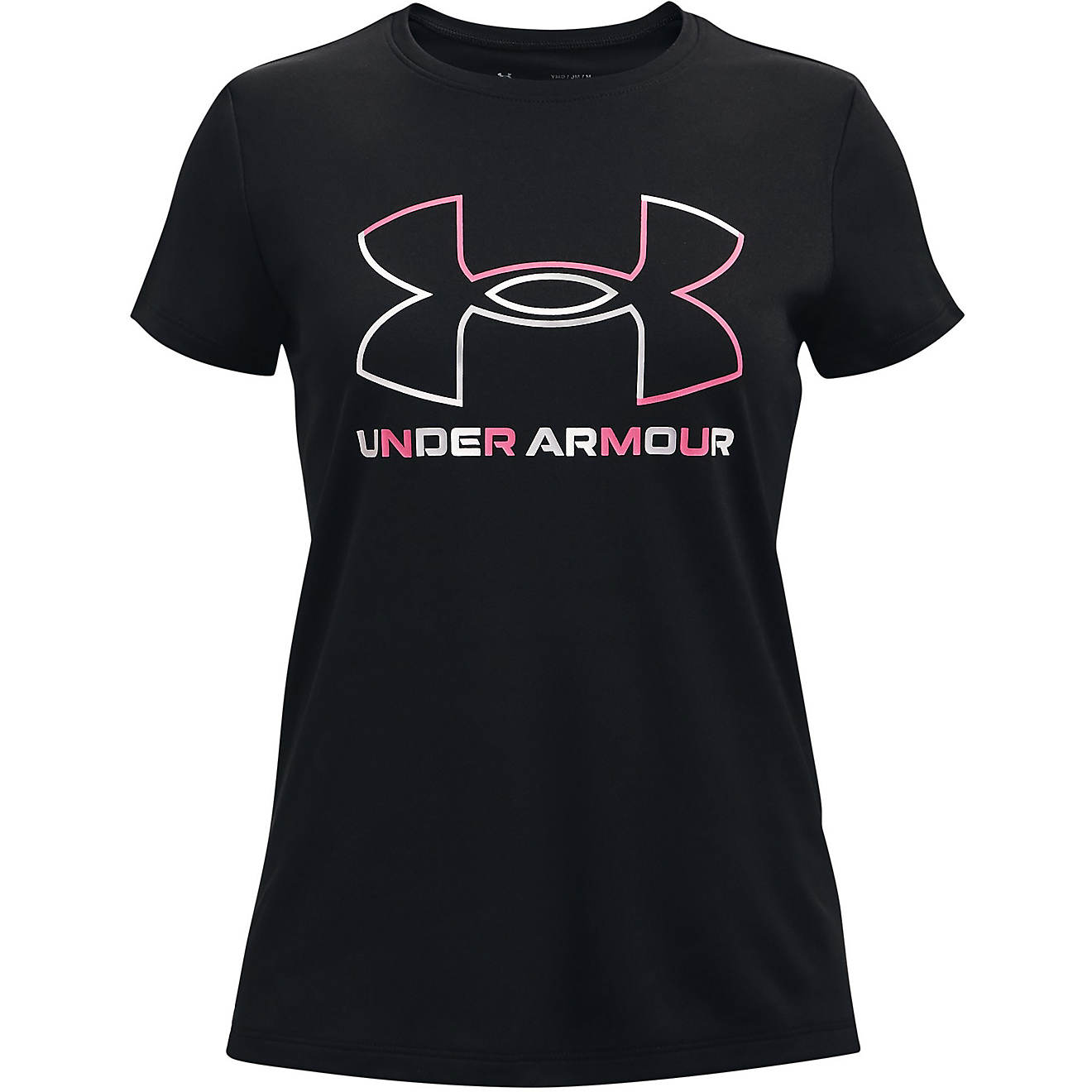 Under Armour Girls' Big Logo Solid Short Sleeve T-shirt                                                                          - view number 1