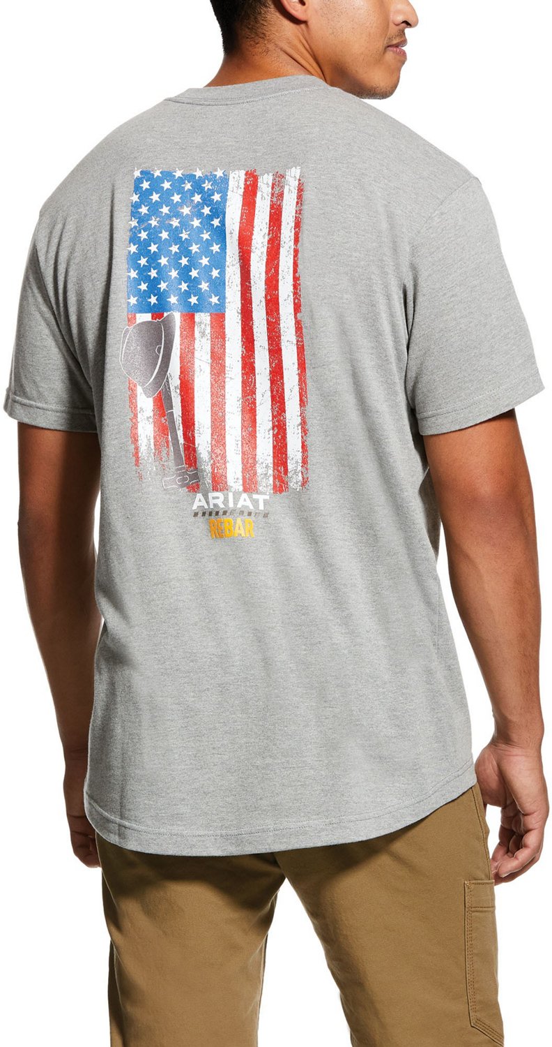 Size Ariat Men's Rebar Cotton Strong Roughneck Graphic Work T-Shirt Ariat Mens Rebar Cotton Strong Graphic T-shirt-845995