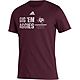 adidas Men's Texas A&M University Slogan Amplifier T-shirt                                                                       - view number 1 image