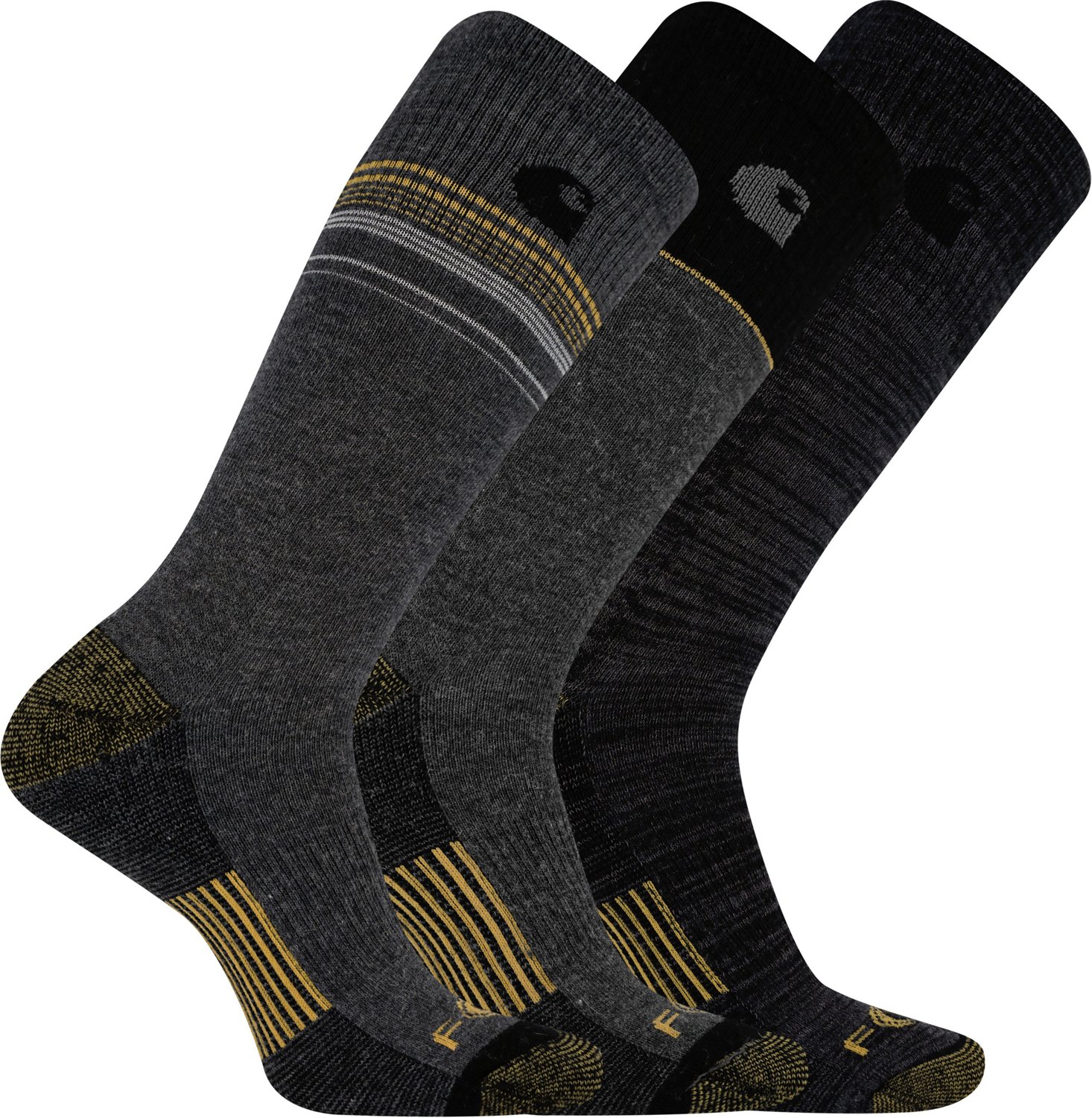 Carhartt Men's Force Merino Wool Blend Crew Socks 3 Pack | Academy