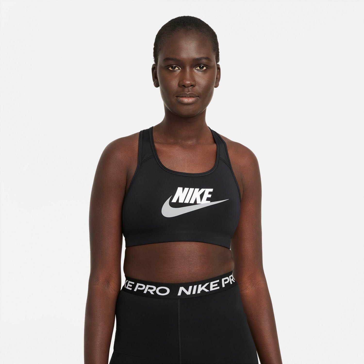 Nike Women's DriFIT Swoosh Medium Support Sports Bra Academy