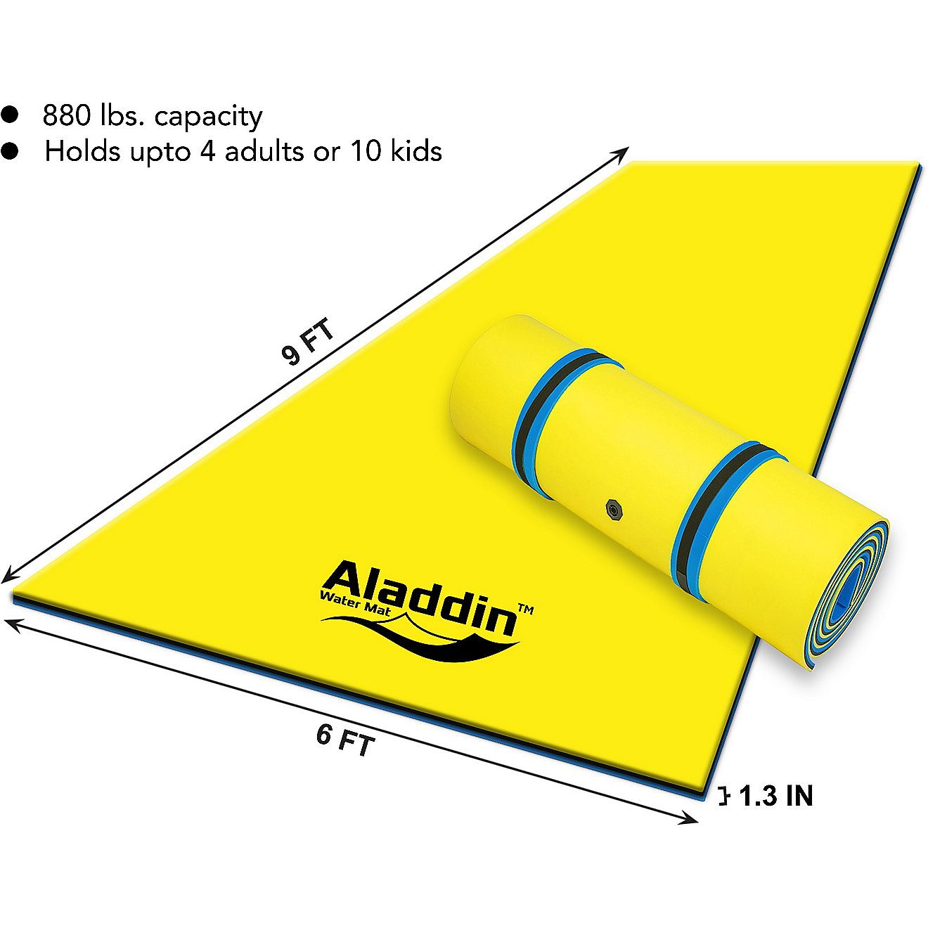 Aladdin 9 ft x 6 ft Floating Water Mat                                                                                           - view number 4
