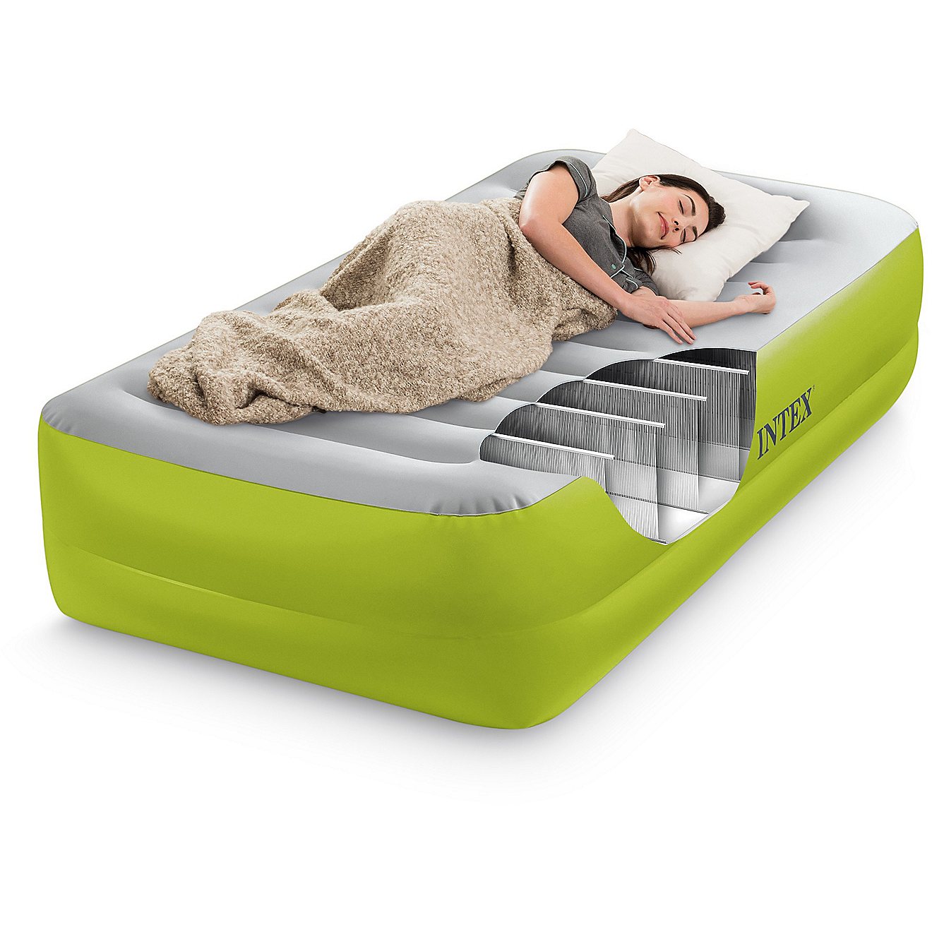 INTEX Passport Series Elevated Twin Airbed with Pump and Pillow Rest                                                             - view number 4