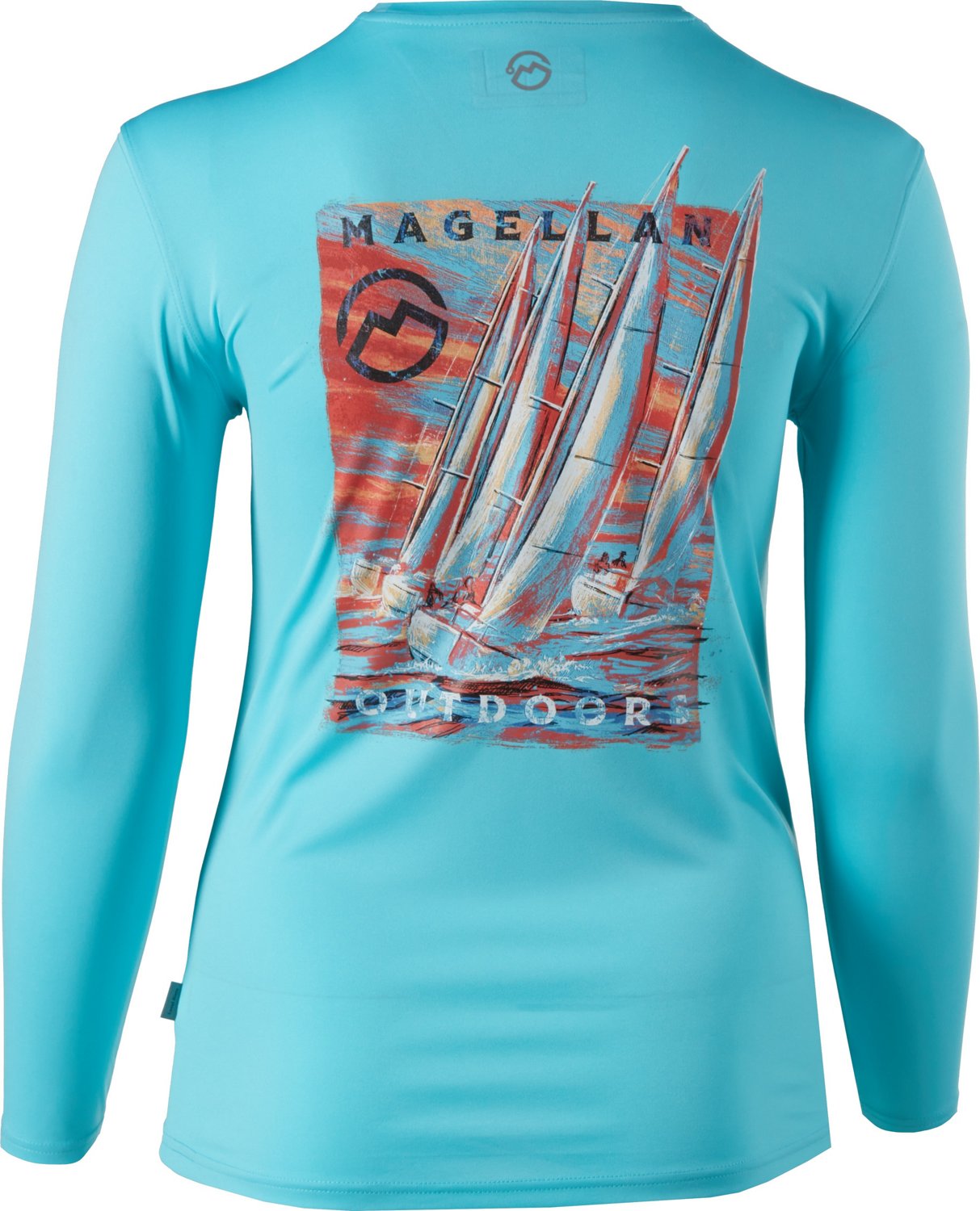 Magellan Outdoors Women's Southern Summer Graphic Crew Long Sleeve T ...