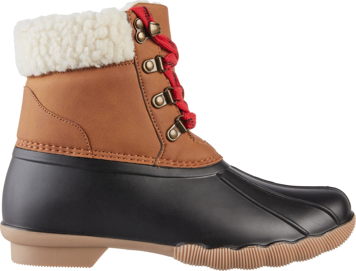 magellan outdoors women's fur collar slipper booties