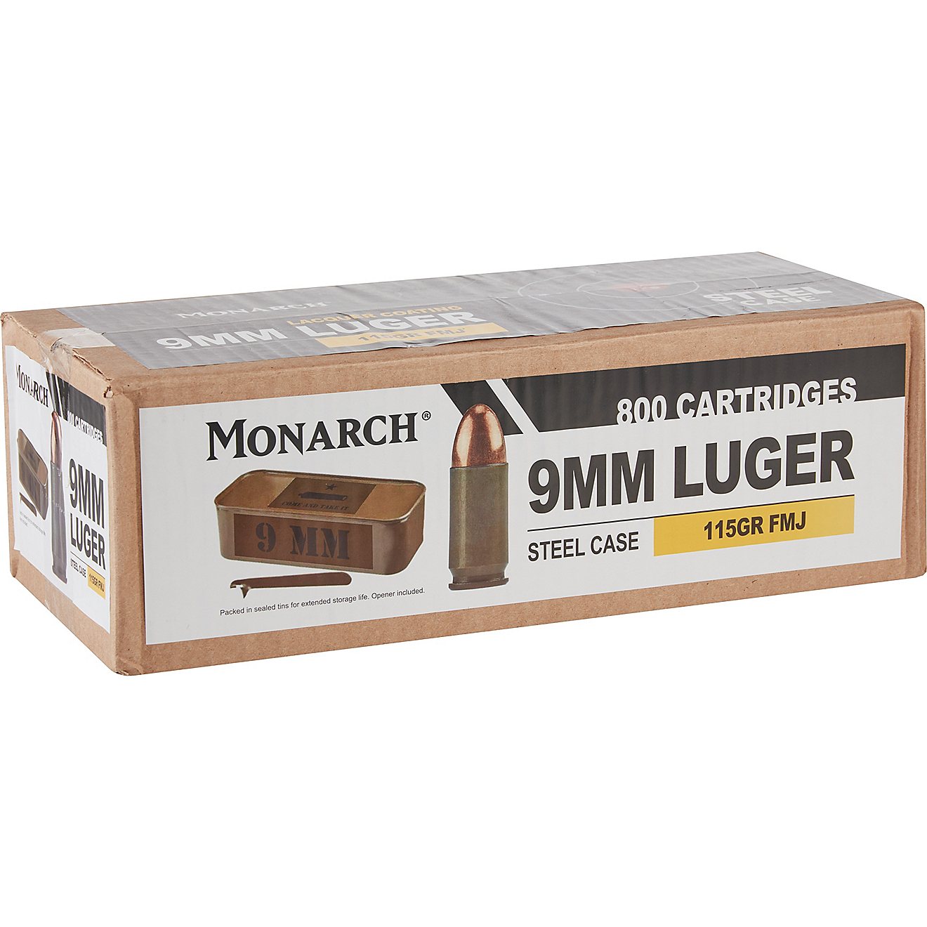 Monarch 9mm Luger 115-Grain Centerfire Ammunition - 800 Rounds                                                                   - view number 1