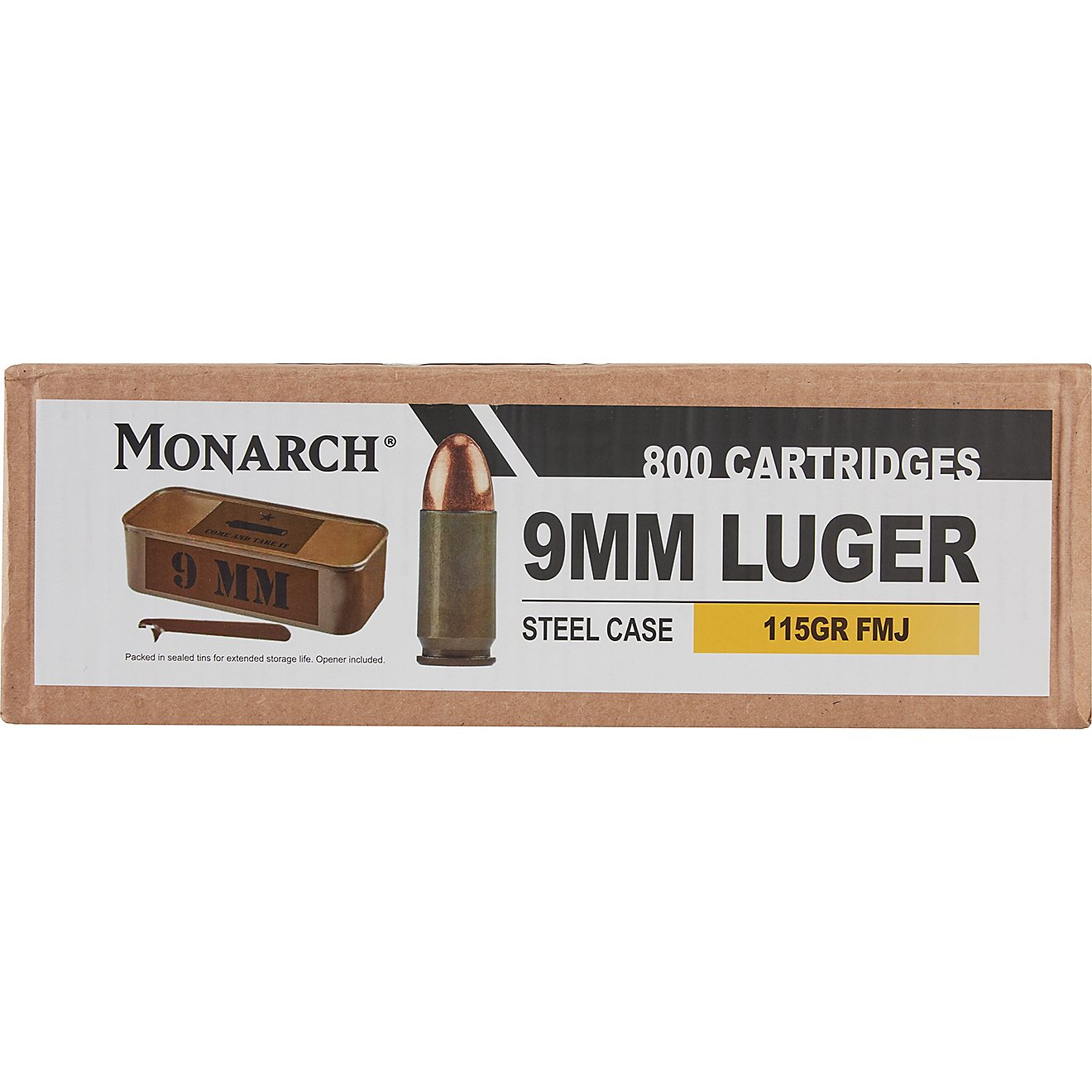 Monarch 9mm Luger 115-Grain Centerfire Ammunition - 800 Rounds                                                                   - view number 2