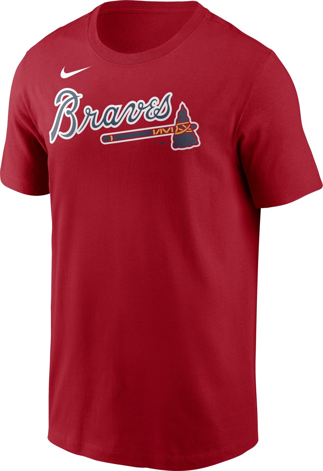Nike Men's Atlanta Braves Wordmark T-Shirt | Academy